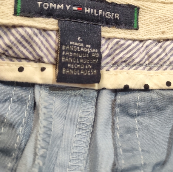 Tommy Hilfiger Women's Pre-Loved in good Condition Blue Chinos Size 6 - Picture 3 of 9